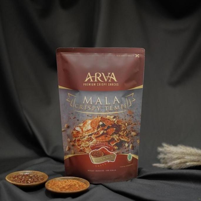 Barudatanglagi- Keripik Tempe Arva Mala Enak 80G Food Snack