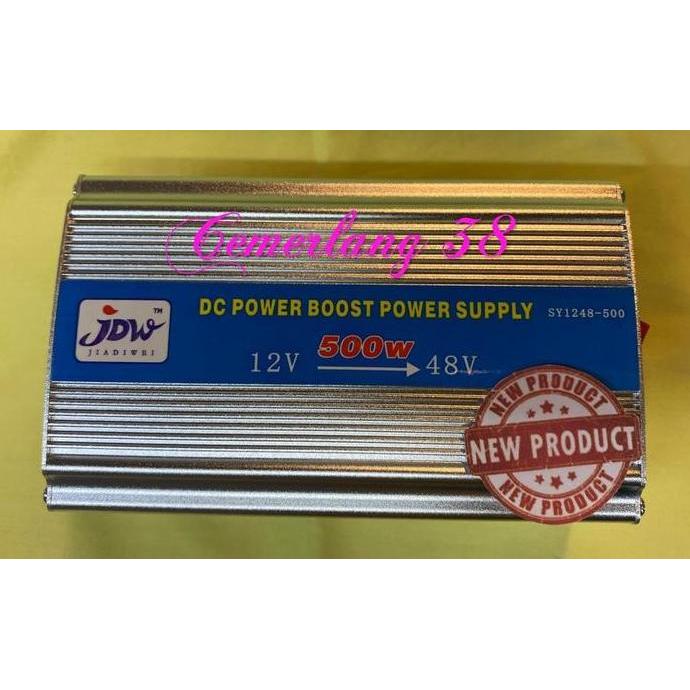 Promo Step Up Dc 12V Ke Dc 48V 500W Power Converter Dc Dc 12 V To 48 V 500 W Cod