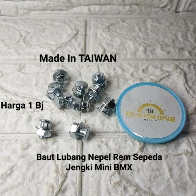 Baut Lubang Nepel Rem U Brake Sepeda Anak BMX Mini Onthel Jengki Cp Jumlah 1 Bj
