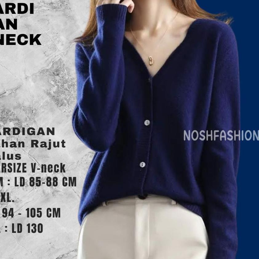 Sweater Kardigan Wanita Rajut Rikka / Cardigan Rajut Kancing Korea Wanita Vneck / Sweater Kardigan C