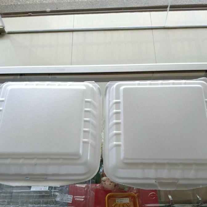 Styrofoam Nasi Gabus Polos Lux Lo3 & Lo3S 100 Pcs