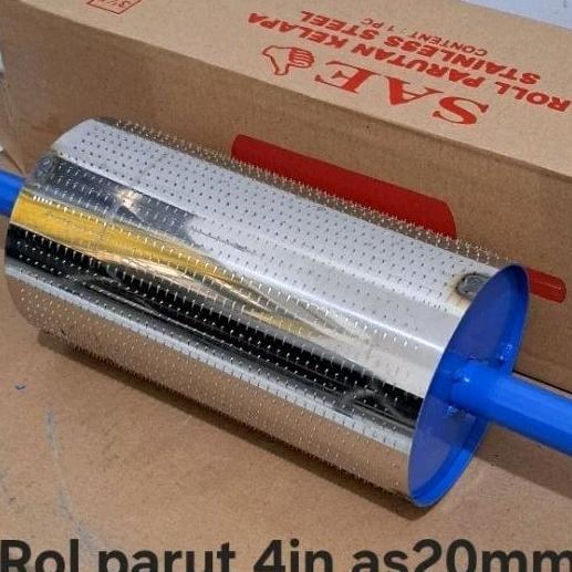 Rol Parut Kelapa 4In As 20Mm/ Rol Parut 3,5 As 17Mm