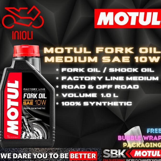 OLI MOTUL FORK OIL MEDIUM SAE 10W 1L OLI SHOCK MOTOR OHLINS SHOWA KAYABA WP FORK PREMIUM MOTUL IMPOR