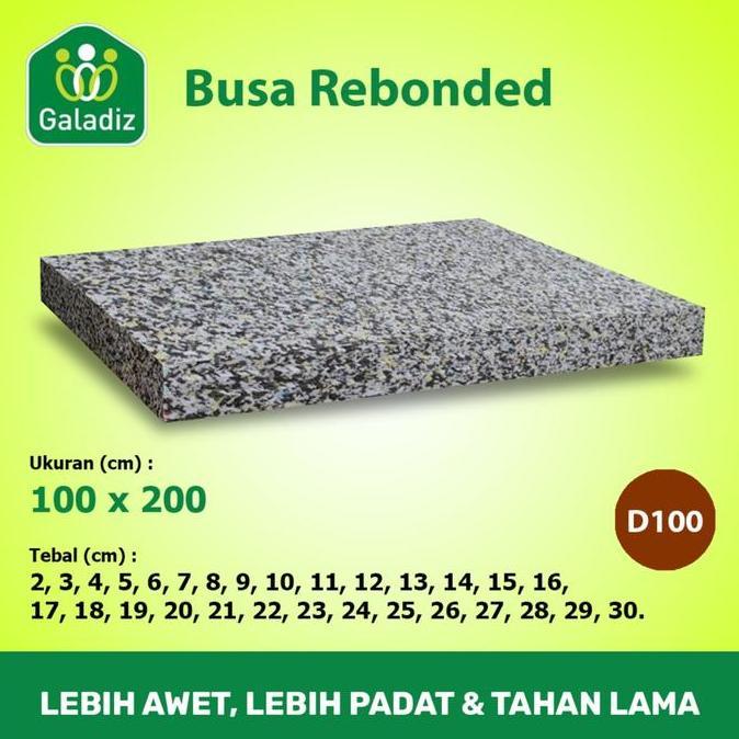 Busa Rebonded / Rebonded Foam / Matras Density 100 Uk 100 x 200