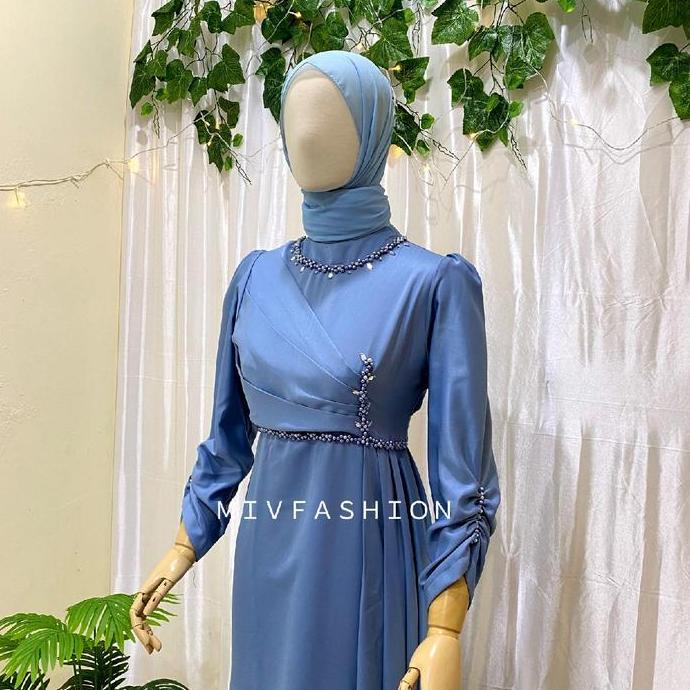 Miska Dress wedding dress gaun pengantin gaun lamaran gaun wisuda gamis modern kekinian gaun elegan 