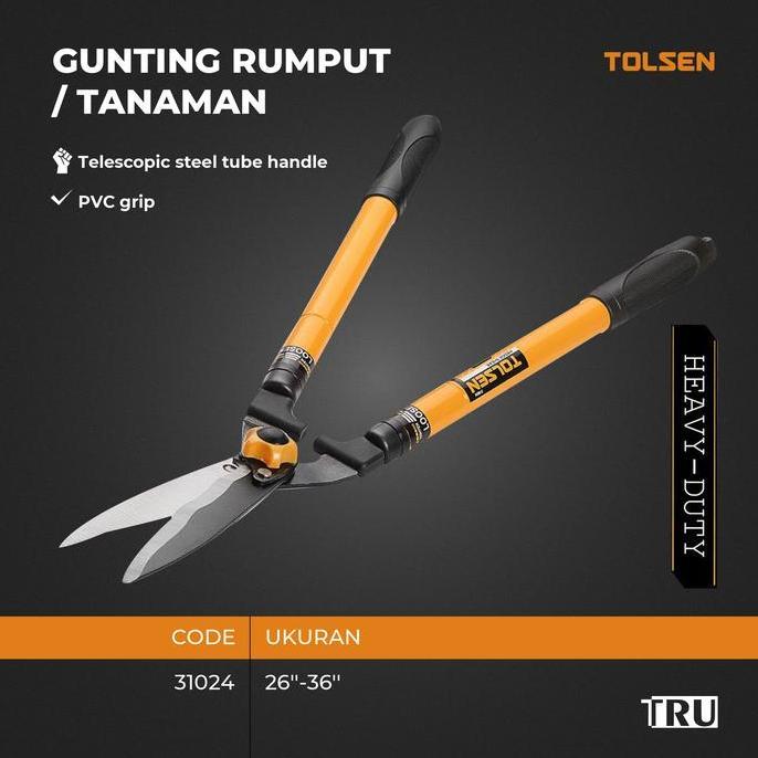 Gunting Rumput Tanaman Besar 26 - 36 Inch Hedge Shears Gunting Pagar 31024 Tolsen