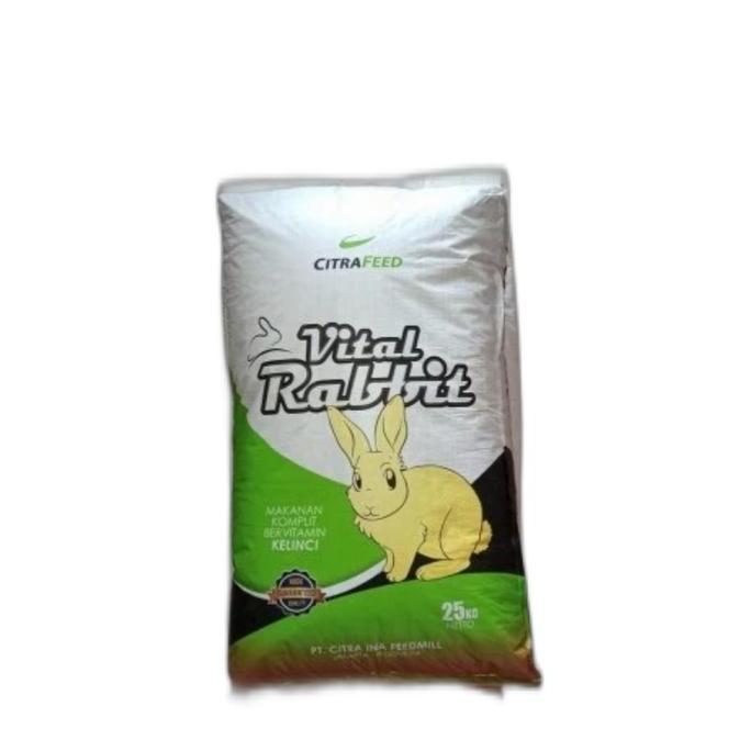 makanan kelinci - pelet vital rabbit 25kg - grab gojek
