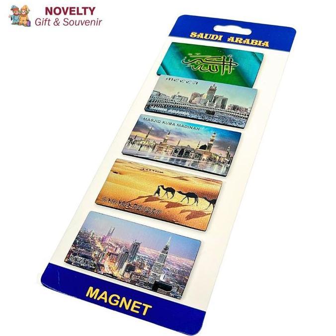 Weand- Souvenir Magnet Kulkas Mekkah Madinah Riyadh Sahara Oleh Oleh Negara Saudi Arabia