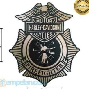 Stiker Harley-Davidson Fire Fighter (L) Harga Spesial