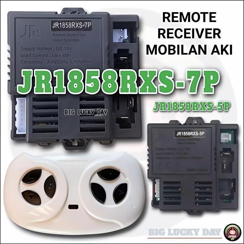 REMOT RECEIVER MOBIL AKI JR1858RXS-7P / JR1858RXS-5P 12V MOBILAN AKI ANAK REMOTE CONTROL TRANSMITTER