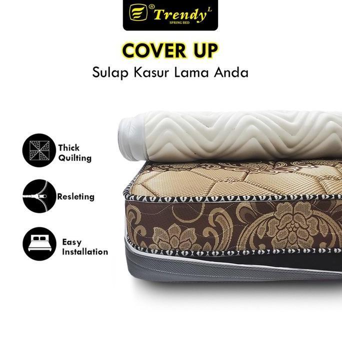 Trendy Cover Up - Cover Sarung Kasur / Spring Bed / Matras Resleting Resleting