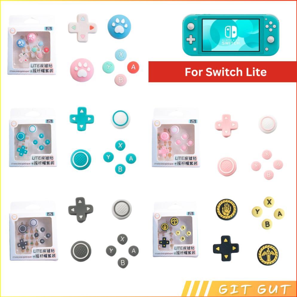 Nintendo Switch Lite Set Joycon D-Pad ABXY Button Cover Thumb Grip Cap