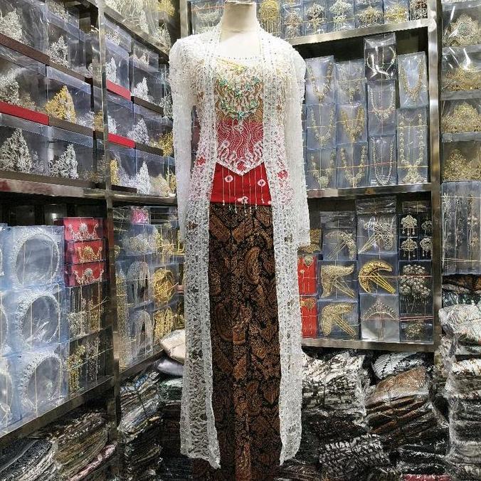 Kebaya Akadnikah Kutubaru Broklat Mutiara