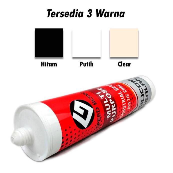 Promo Lem Kaca Sealant Aquarium Lem Silicone Putih Hitam Clear Perekat Kaca Lem Wall Panel Lem Silic