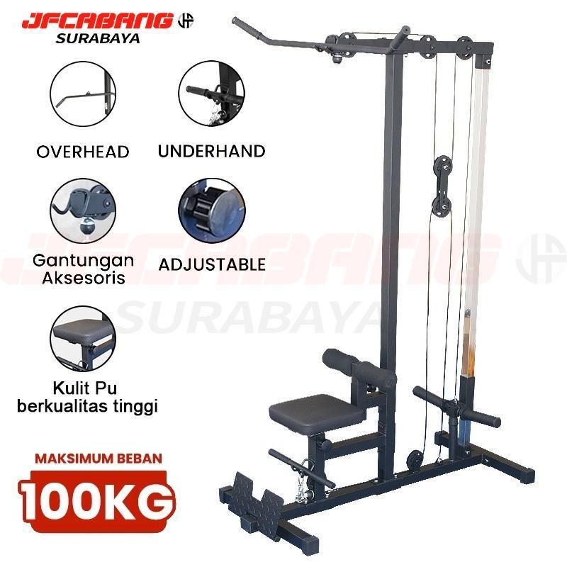 Pull Down Alat Fitness Lat Pull Down Crossover Rowing Alat Fitness Multifungsi Cable Rowing Back Mac
