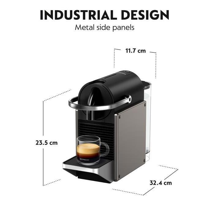 Kuche- Nespresso Pixie 630 Coffee Machine, Titanium (Mesin Kopi)