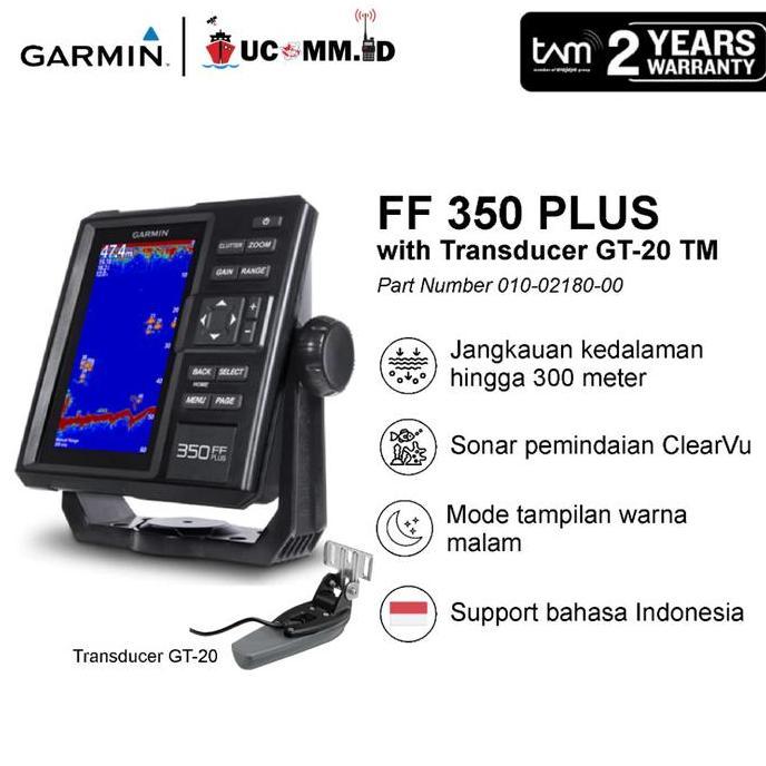 Garmin Ff350 Plus Ff 350Plus Fishfinder 350 Transducer Gt20Tm Clearvu