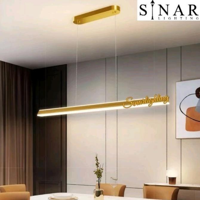 TERBARU - Lampu Gantung Gold Minimalis Meja Makan 5661