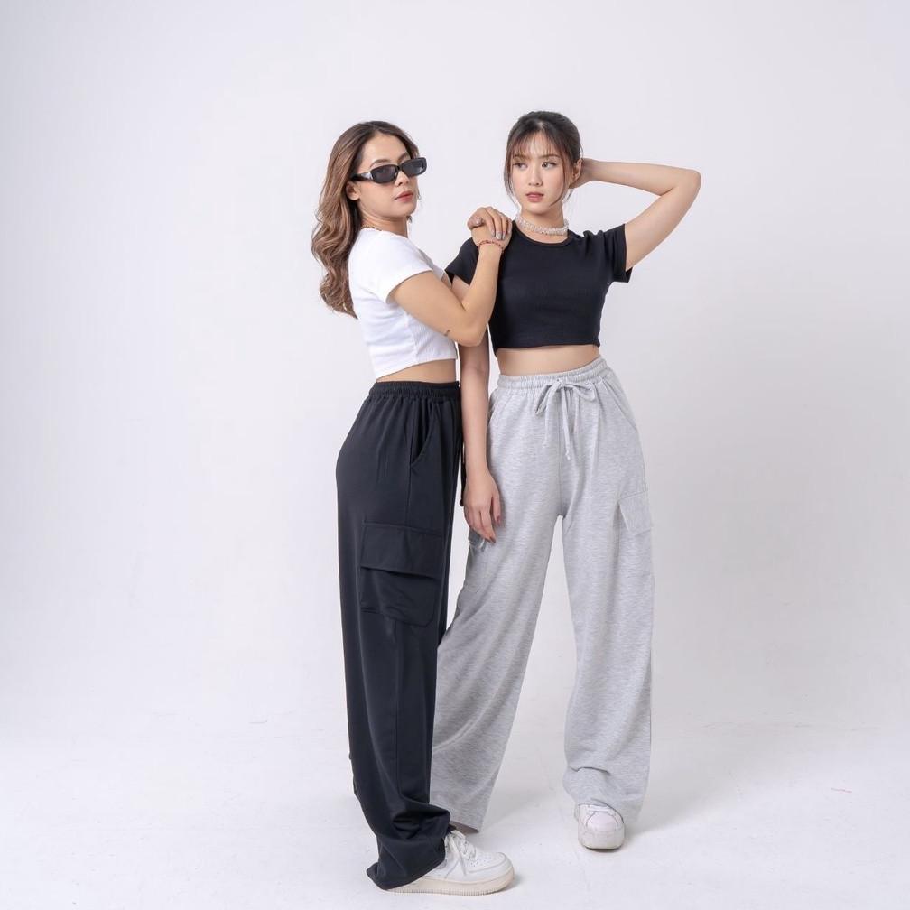 AA AIJO - Yoona Cargo Pants Bebytery Ukuran M-L