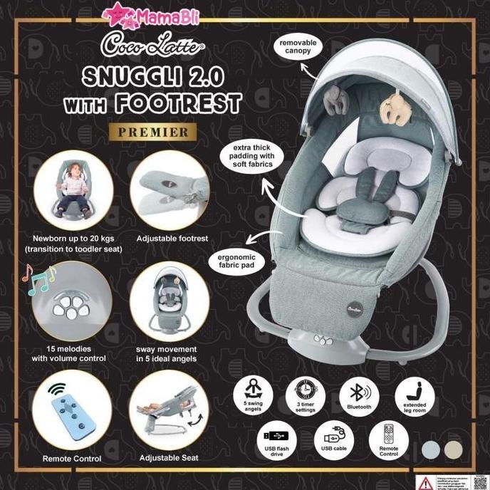 Bouncer Cocolatte Weeler Snuggli Elektrik /Swing Cocolatte Weeler /Patio /Loungez /Cocolatte Snuggli