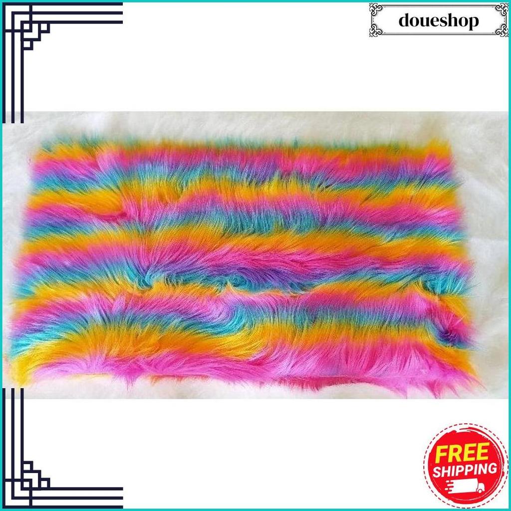 Terbaru Kain Bulu Korea Kekinian Limited Edition Warna Pelangi Best Seller - Bulu Bantengan Terlaris