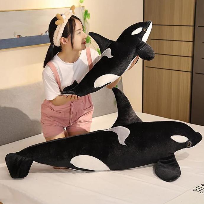 Promo Mainan Boneka Paus Orca Ukuran Jumbo Bahan Halus - Dolls, Toys Ikan Asli