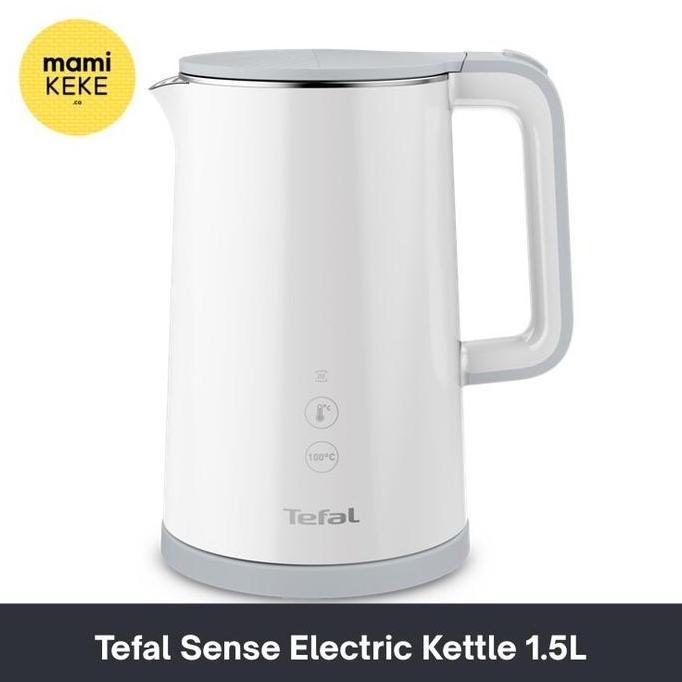 Promo [Po] Tefal Sense Electric Kettle 1.5L Cool Touch Teko Listrik Putih Tefal Ko6931
