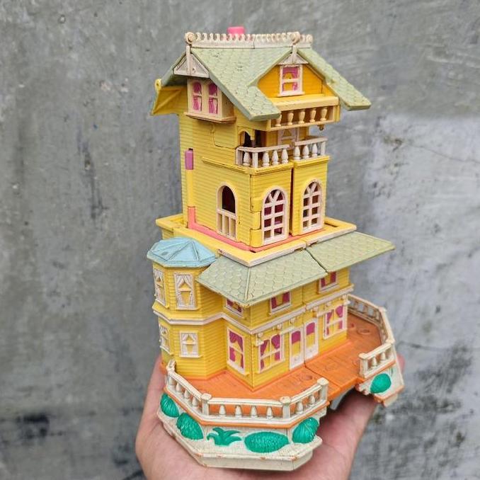 VINTAGE POLLY POCKET POP UP CLUBHOUSE MANSION ORIGINAL 1995 FG75