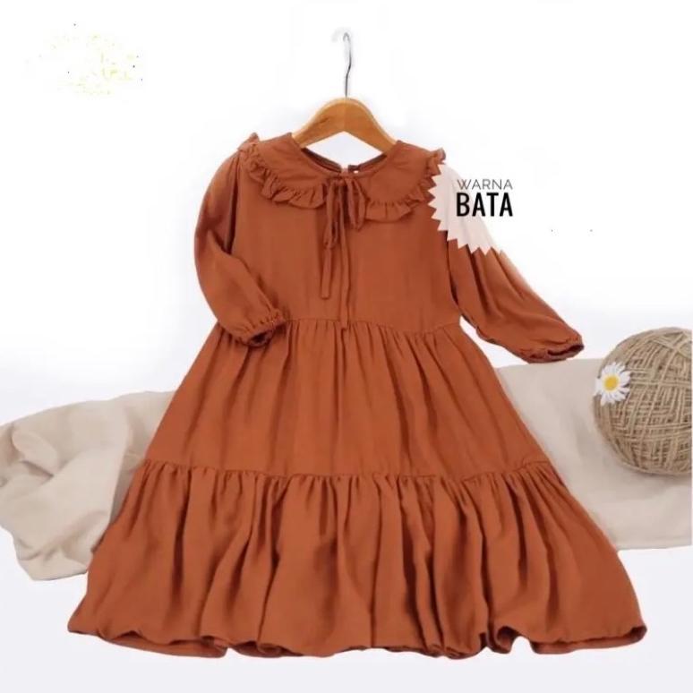 ORIGINAL GAMIS MIDI ANAK BAHAN RAYON PREMIUM 1-12T