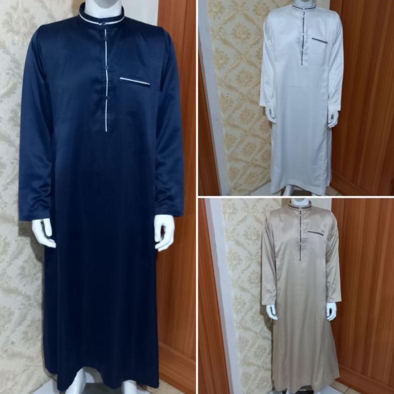 ORIGINAL GAMIS COWOK / JUBAH PRIA / GAMIS PRIA / JUBAH GAMIS PUTIH/ JUBAH ARAB / JUBAH LAKI-LAKI / G