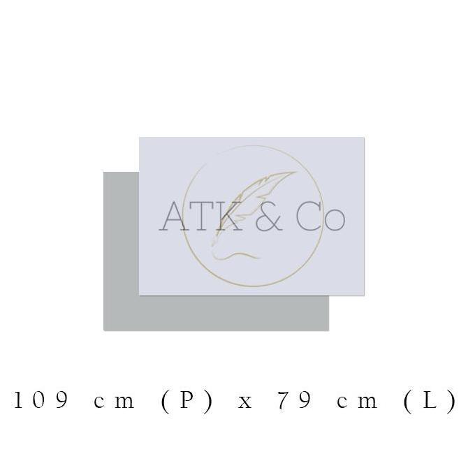Karton Duplex Lembaran Abu Putih 400gr - Kertas Duplek Dupleks 400 gsm