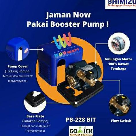 Liderado- Pompa Air Booster Shimizu Pendorong Pb228 Bit Pb 228 Pb-228Bit Pb228