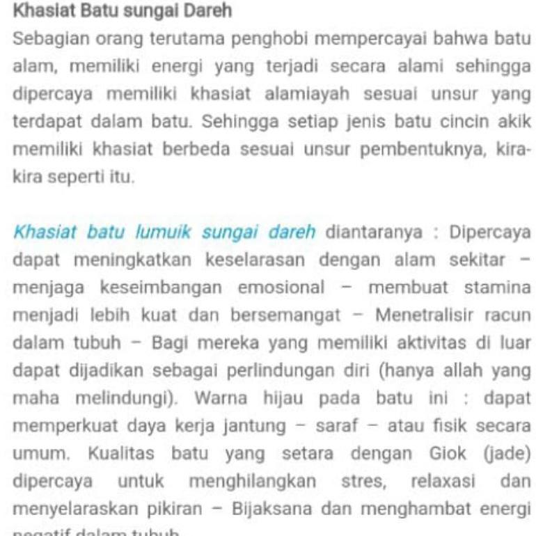 NEW DEALS Bahan batu akik batu kesehatan batu energi Giok aceh sungai dareh ROUGH.03