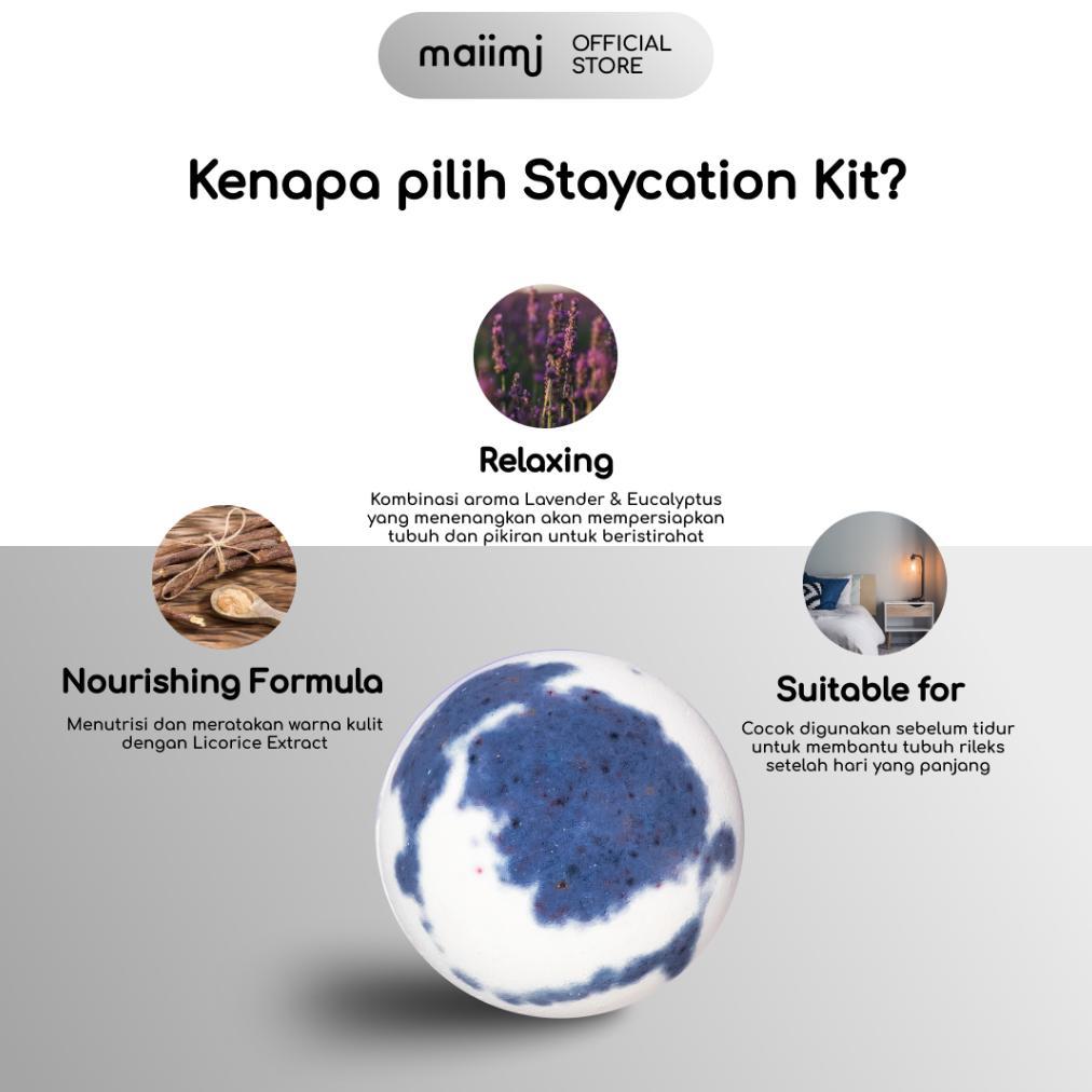 New Maiimi - Staycation Kit: Bath Bomb + Bubble Bath + Naked Bath Salt