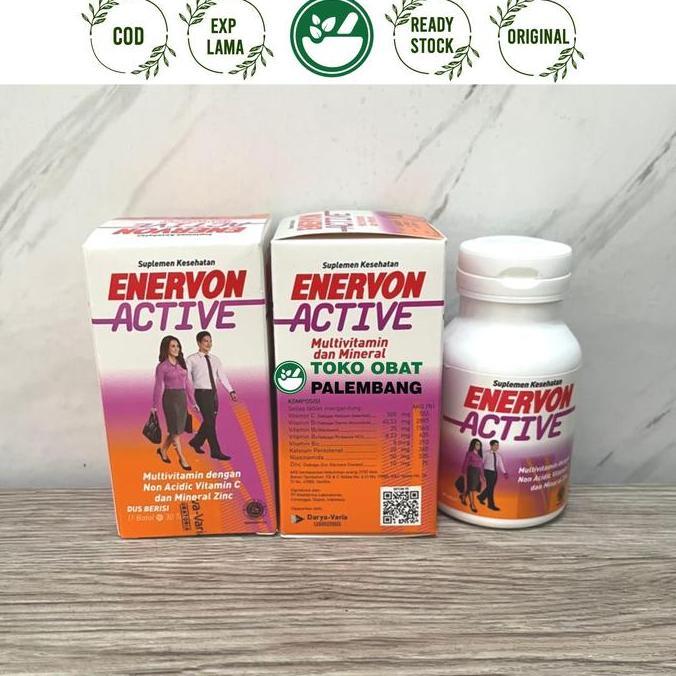 Higher- Enervon Active Botol 30Tablet Multivitamin Dan Mineral Enervon C Active Enervon-C Active
