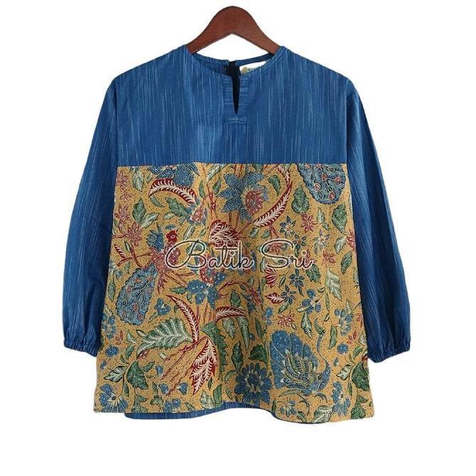 BELI Viera blouse batik kombinasi BELI