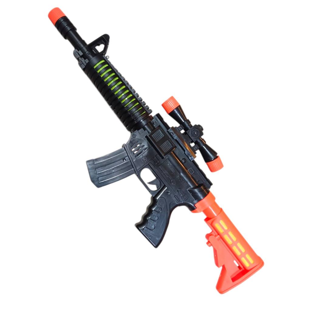 NEW Light Gun 48cm mainan pistol laser commando anak mainan tembakan blaster anak light sound