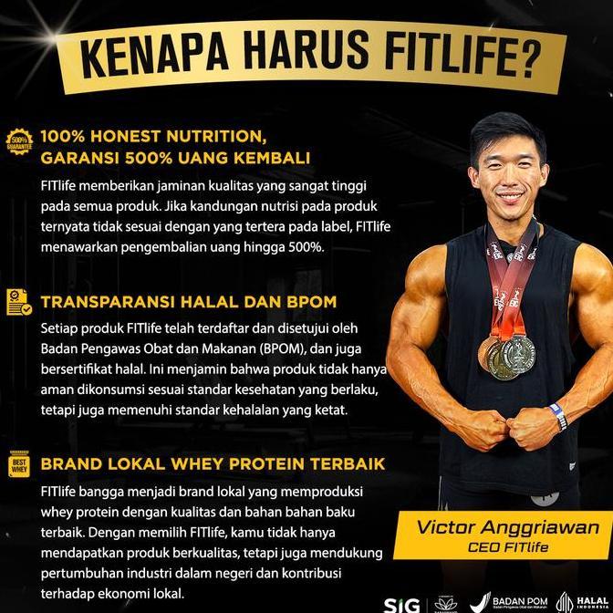 Healthy- Fitlife Beazt Whey Protein Concentrate Sachet (Ex Wpro)