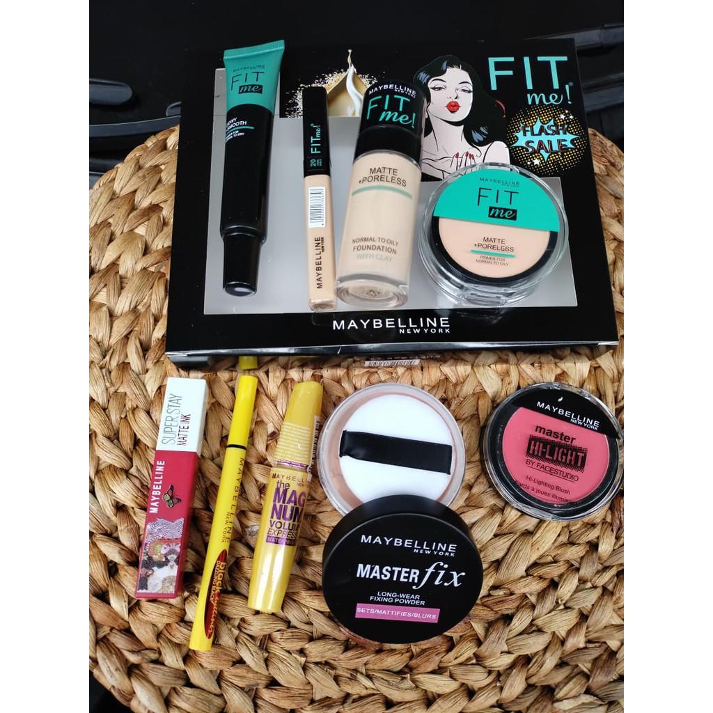 Paket Seserahan Maybelline Set Professional Kosmetik Wanita / Make Up Set Lengkap