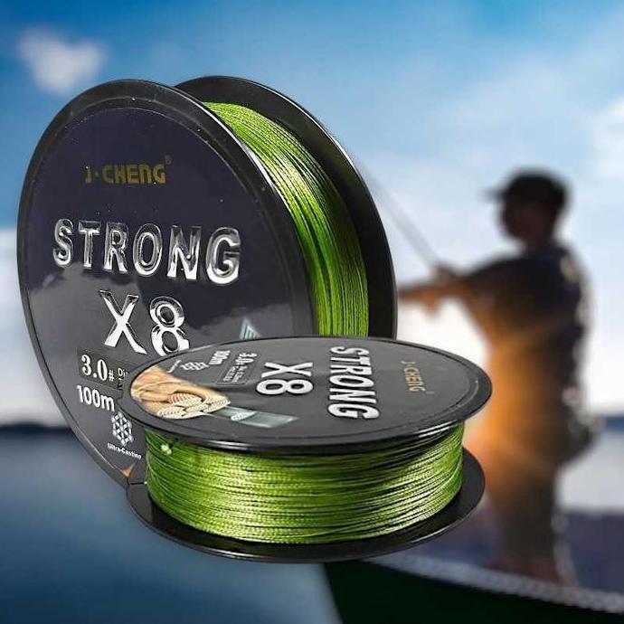 Lansungkirim- Senar Benang Tali Pancing Pe X8 X4 Taffsport Terkuat Paling 100 Meter Max Drag 50Kg - 