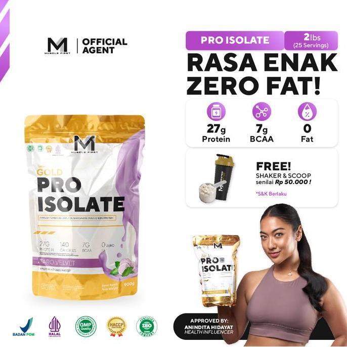 M1 Muscle First Gold Pro Isolate Whey 2Lb 900Gr Whey Protein Isolate Wpi