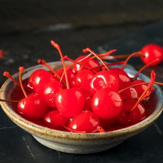 Buah Cherry Mascharino Tangkai Hiasan Kue