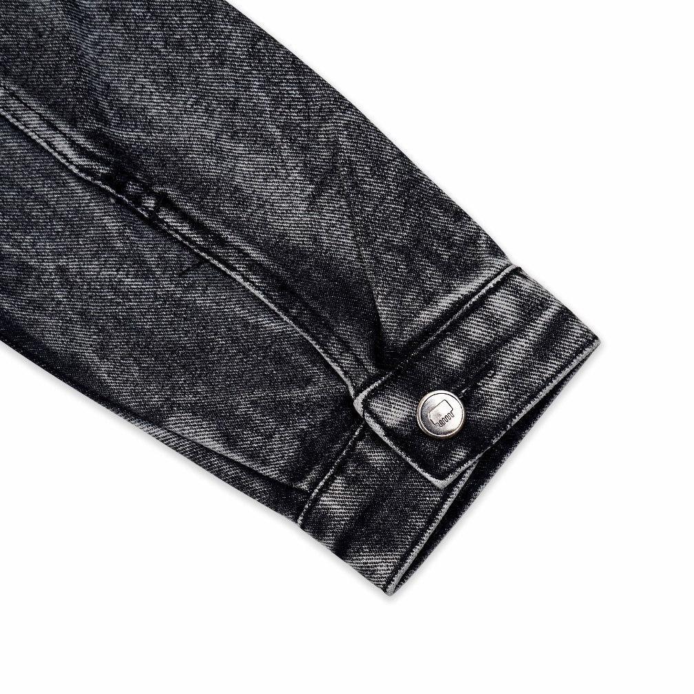 Original Black Id - Special Edition Jaket Denim Pria Lengan Panjang Grey Wash | Jkt Dnm Aura