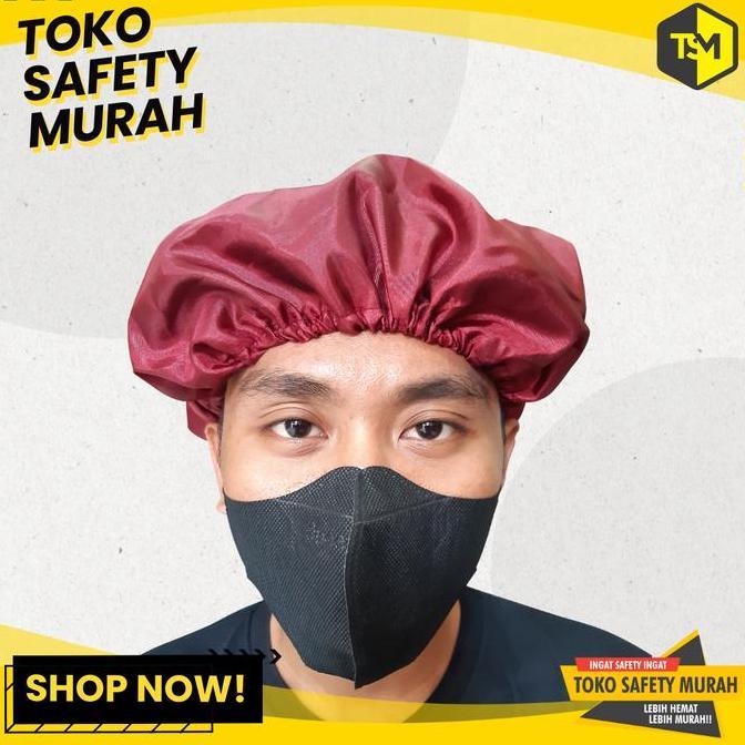 Ready Nurse Cap Kain / Hair Net / Hair Cap Topi Masak Penutup Kepala Rambut