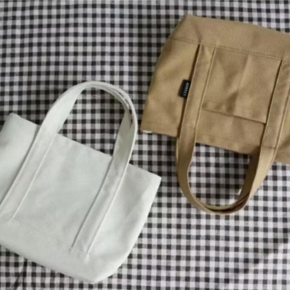 Sale Tote Bag Wanita Totebag kanvas polos mini Tas Bahu Wanita Remaja Kekinian