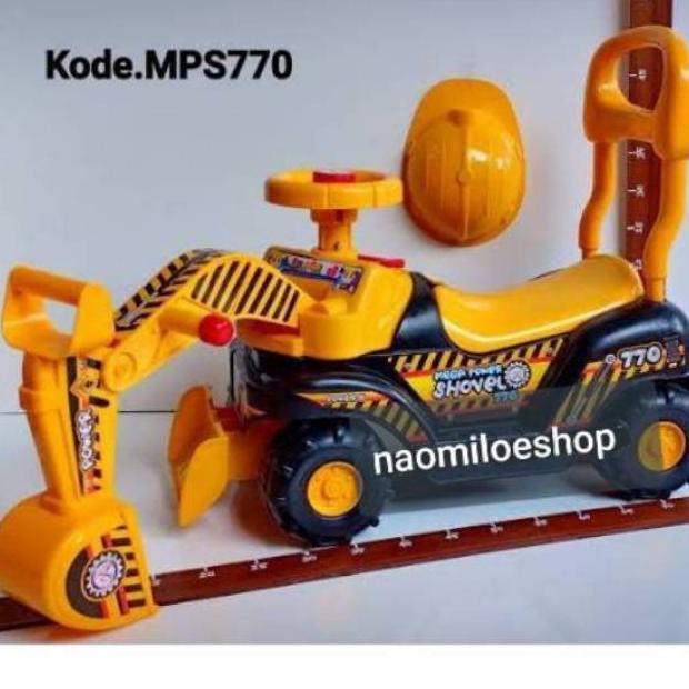 Original Mainan Excavator Dorong/Beko Dorong Anak Mainan Mobil Dorong Anak Laki Laki