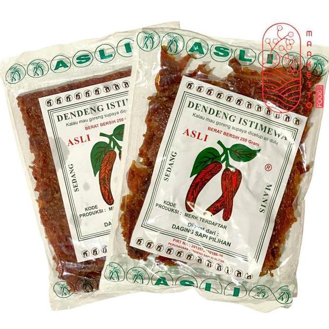 Dendeng Sapi Cap Cabe Halus / Dendeng Sapi Cap Cabe Kasar 250gr