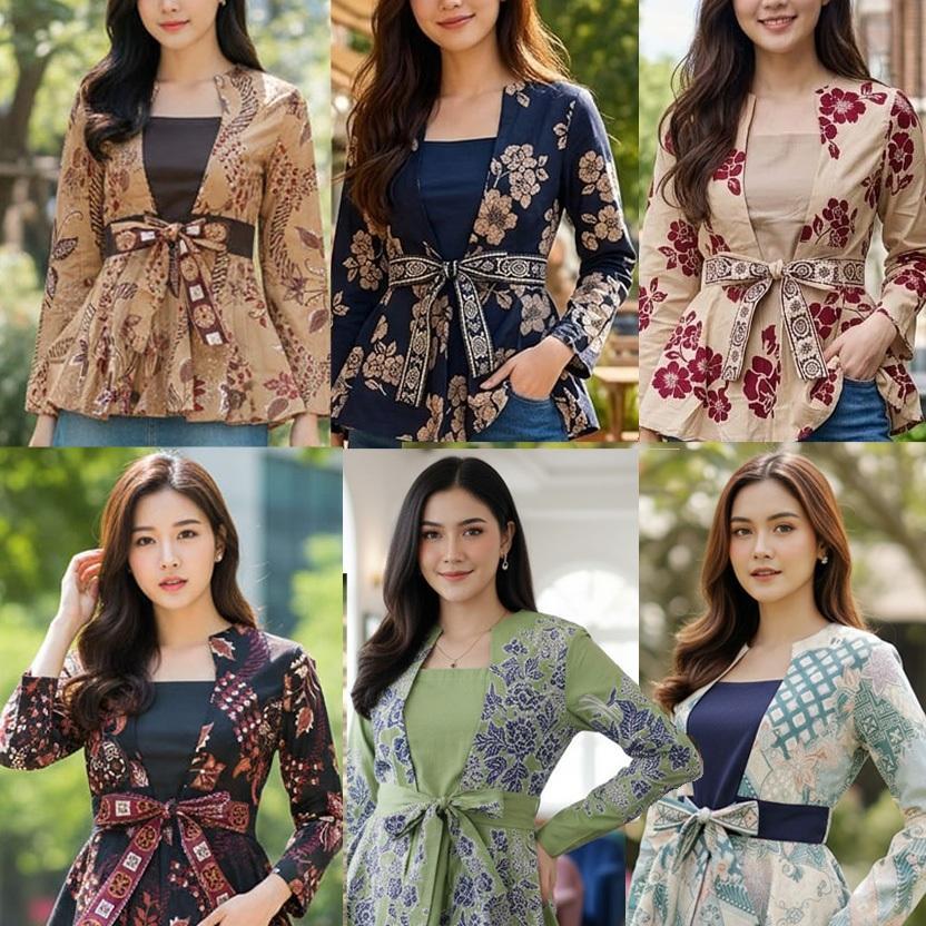 Atasan Blouse Batik Kantor Morgan 220