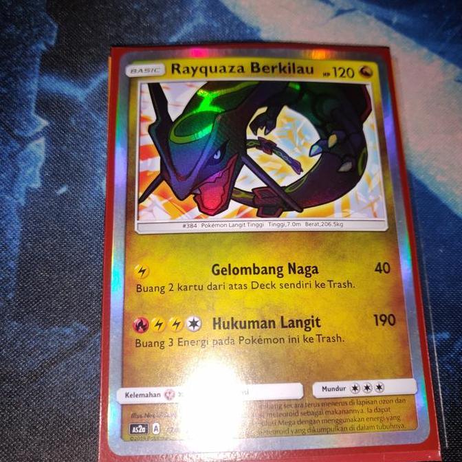 Kartu Pokemon TCG ID Indonesia AS2a Rayquaza Berkilau A