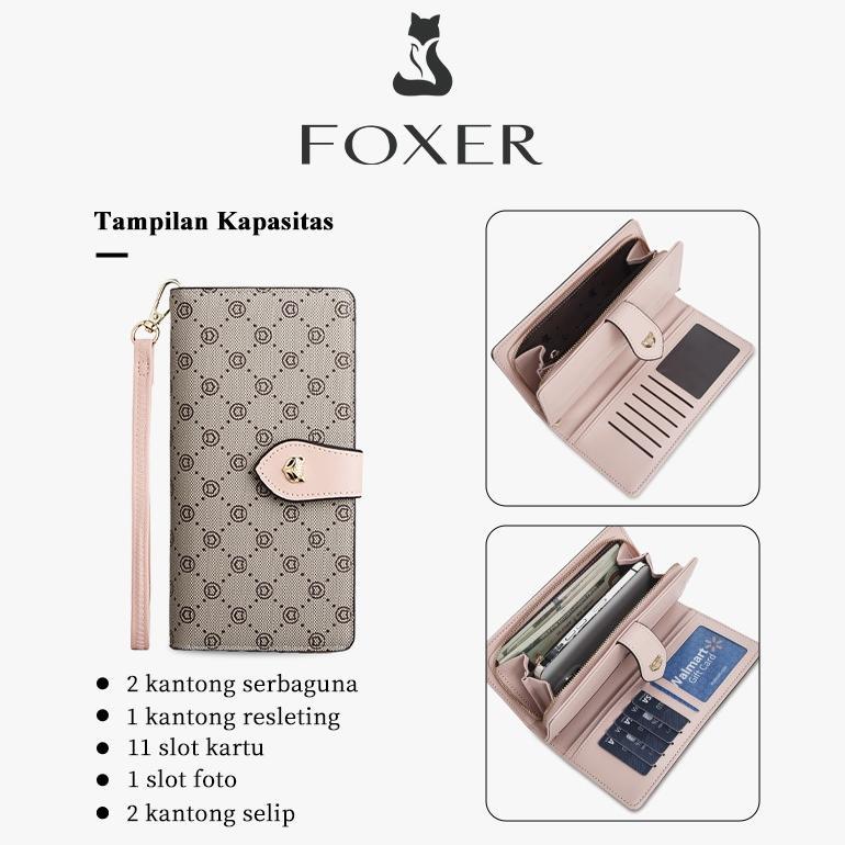 ready stock foxer dompet wanita dompet panjang wanita dompet koin